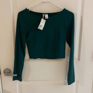 Brand new H&M crop top (green color)